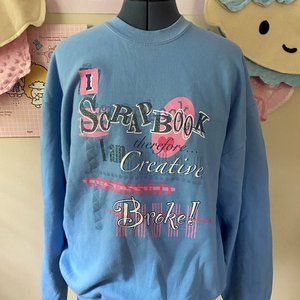 Tacky Vintage Scrapbooking Sweatshirt L